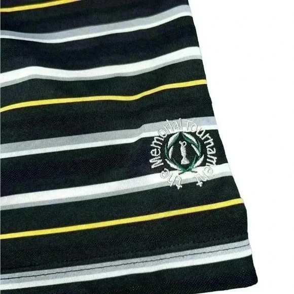 **Black Striped Jack Nicklaus Memorial Tournament Polo** - Picture 2 of 7